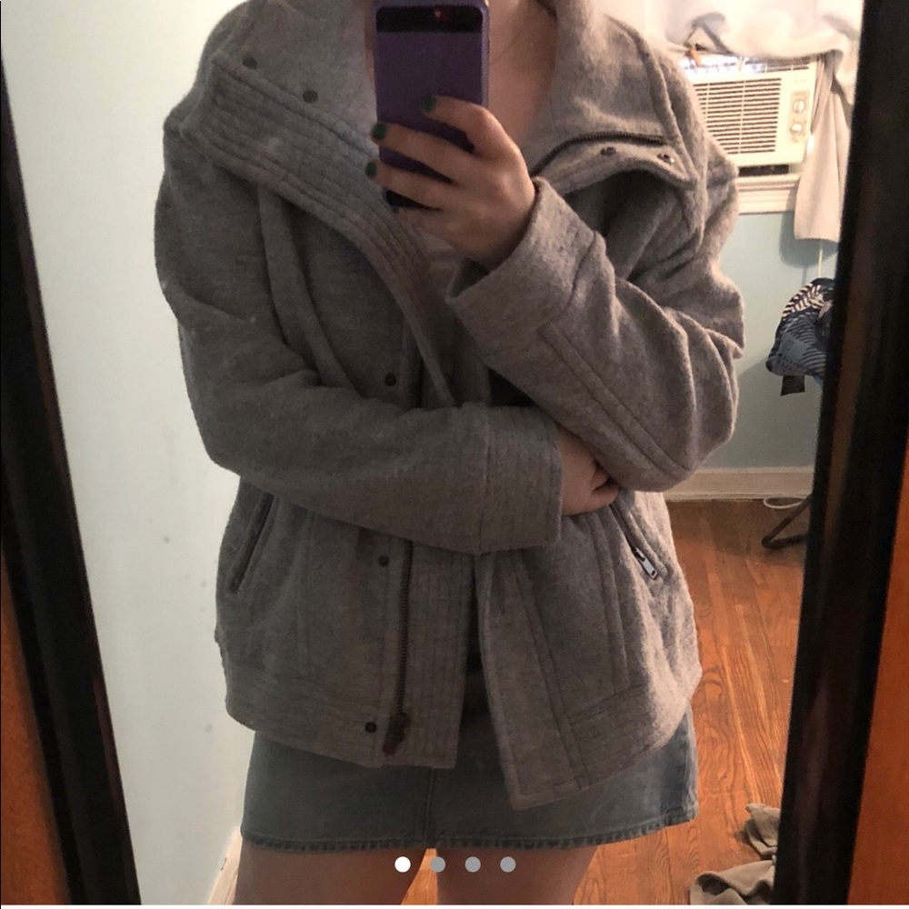 Banana Republic wool biker jacket